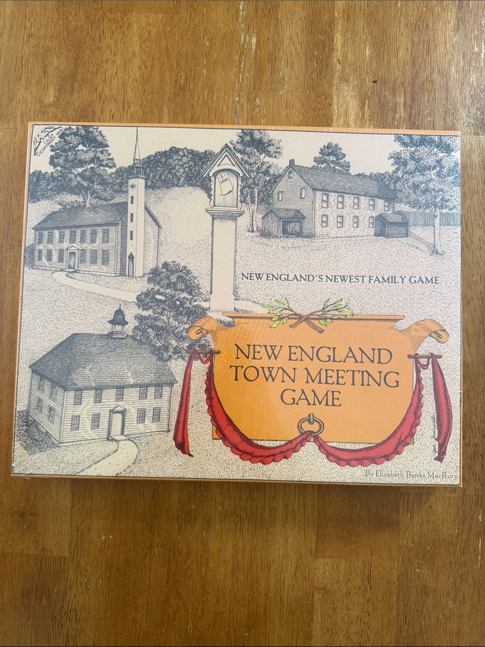 New England Town Meeting Game Board game vintage 1979 Elizabeth Banks MacRury